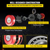 VEVOR Hand Chain Hoist, 4400 lbs /2 Ton Capacity Chain Block, 7ft/2m Lift Manual Hand Chain Block, Manual Hoist with Industrial-Grade Steel Construction for Lifting Good in Transport & Workshop, Red