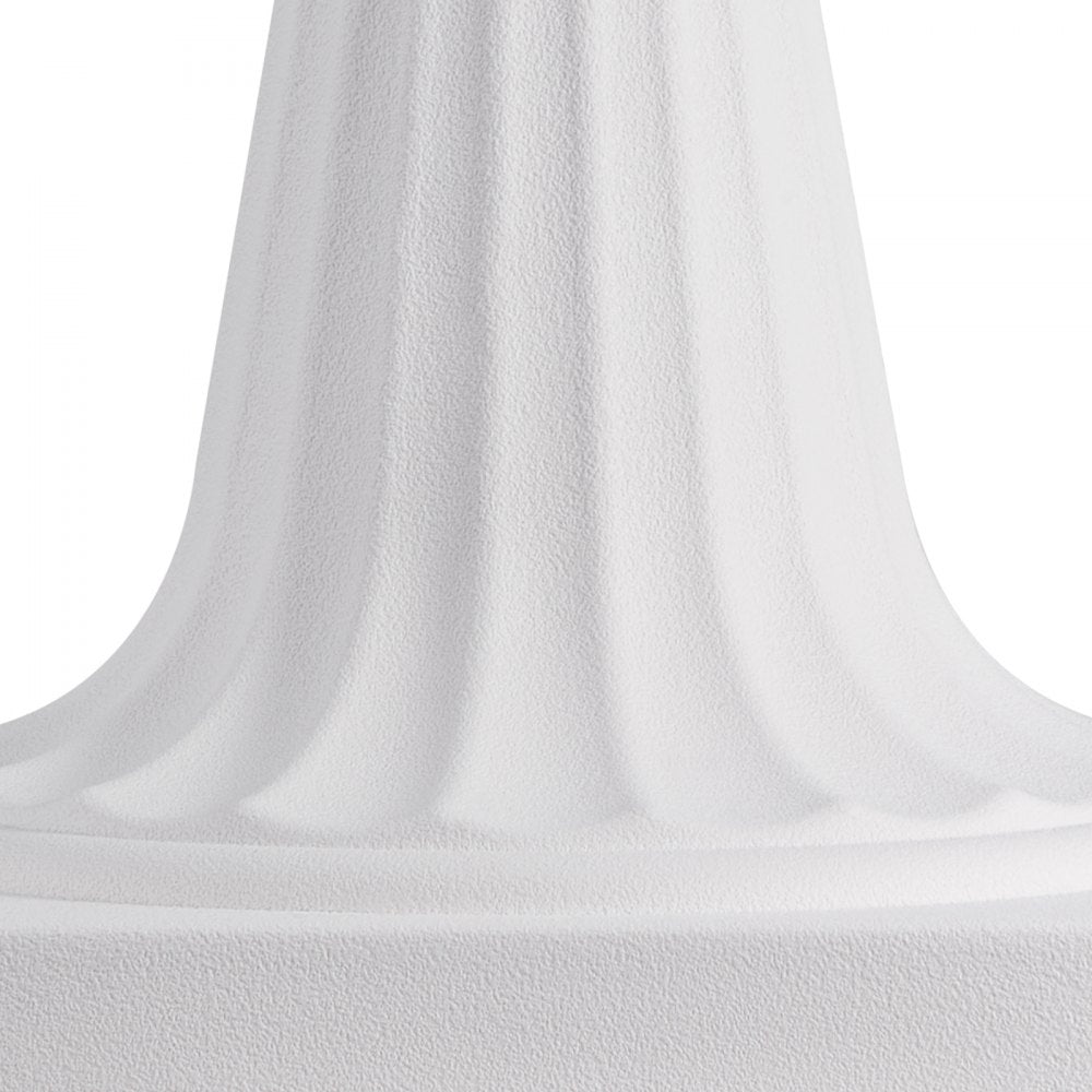 VEVOR Plastic Urn Planters, 15.8 x 26.4 Inch, 2 Pack White Classic Flower Pots Front Porch Planters, Indoor & Outdoor Vase for Wedding, Party, Event, Home, Stage, Garden, Balcony, Patio Decoration