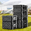 VEVOR 2U Rack Case, Standard 19 in Depth, Server Rack Cabinet with ABS Construction Handle Heavy-Duty Twist Butterfly Latches, Detachable Front & Back Panels, for Amps, Mixers, Microphone Receivers
