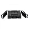 VEVOR 2U Rack Case, Standard 19 in Depth, Server Rack Cabinet with ABS Construction Handle Heavy-Duty Twist Butterfly Latches, Detachable Front & Back Panels, for Amps, Mixers, Microphone Receivers