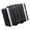 VEVOR 6U Rack Case, Standard 19 in Depth, Server Rack Cabinet with ABS Construction Wheels Heavy-Duty Twist Butterfly Latches, Detachable Front & Back Panels, for Amps, Mixers, Microphone Receivers