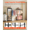 VEVOR Clothing Garment Rack, Heavy Duty Clothes Rack, Freestanding Clothes Racks with Steel Frame, 800 lbs Load Capacity Closet Wardrobe with Storage Shelves for Bedroom, Clothing Store, Hallway