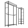 VEVOR Clothing Garment Rack, Heavy Duty Clothes Rack, Freestanding Clothes Racks with Steel Frame, 800 lbs Load Capacity Closet Wardrobe with Storage Shelves for Bedroom, Clothing Store, Hallway