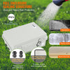 VEVOR Outdoor Electrical Junction Box, 11.81 x 7.87 x 7.08 in, ABS Plastic Electrical Enclosure Box with Hinged Cover Stainless Steel Latch, IP67 Dustproof Waterproof for Outdoor Electrical Projects