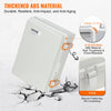 VEVOR Outdoor Electrical Junction Box, 11.81 x 7.87 x 7.08 in, ABS Plastic Electrical Enclosure Box with Hinged Cover Stainless Steel Latch, IP67 Dustproof Waterproof for Outdoor Electrical Projects