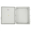 VEVOR Outdoor Electrical Junction Box, 13.78 x 9.84 x 5.90 in, ABS Plastic Electrical Enclosure Box with Hinged Cover Stainless Steel Latch, IP67 Dustproof Waterproof for Outdoor Electrical Projects