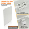 VEVOR Outdoor Electrical Junction Box, 20.87 x 16.92 x 7.87 in, ABS Plastic Electrical Enclosure Box with Hinged Cover Stainless Steel Latch, IP67 Dustproof Waterproof for Outdoor Electrical Projects