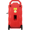 VEVOR 16 Gallon Fuel Caddy, 7.8 L/min, Portable Gas Storage Tank Container with Rubber Wheels, Gravity-flow Mode, Fuel Transfer Storage Tank for Gasoline Diesel Machine Oil Car Mowers Boat Motorcycle