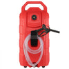 VEVOR 16 Gallon Fuel Caddy, 7.8 L/min, Portable Gas Storage Tank Container with Rubber Wheels, Gravity-flow Mode, Fuel Transfer Storage Tank for Gasoline Diesel Machine Oil Car Mowers Boat Motorcycle