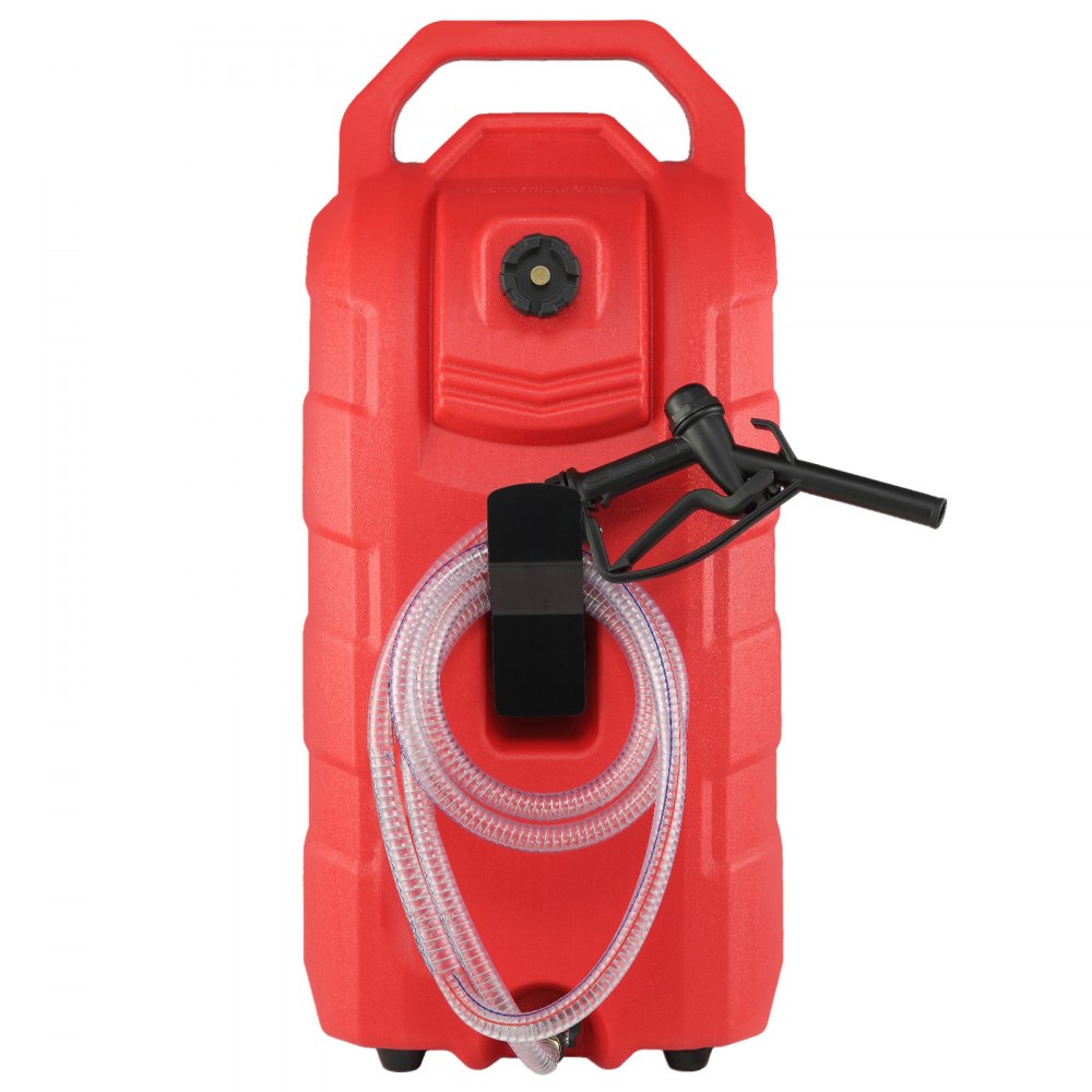 VEVOR 16 Gallon Fuel Caddy, 7.8 L/min, Portable Gas Storage Tank Container with Rubber Wheels, Gravity-flow Mode, Fuel Transfer Storage Tank for Gasoline Diesel Machine Oil Car Mowers Boat Motorcycle