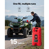 VEVOR Fuel Caddy, 15 Gallon, Portable Fuel Tank with Gravity & Hand Pump Modes, Fuel Tank Container with Wheels, 10 ft Delivery Hose & Manual Pump, Gas Caddy for Motorboats, ATVs, Gasoline & Diesel