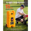 VEVOR 15 Gallon Fuel Caddy Portable Fuel Gas Transfer Tank with Manual Pump, for Gasoline Diesel Storage, Car, ATV, Boat, Lawn Mower, Motorcycle, Tractor, Gas Container Can with Wheels & Hose, Yellow