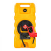 VEVOR 15 Gallon Fuel Caddy Portable Fuel Gas Transfer Tank with Manual Pump, for Gasoline Diesel Storage, Car, ATV, Boat, Lawn Mower, Motorcycle, Tractor, Gas Container Can with Wheels & Hose, Yellow