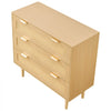 VEVOR 3 Drawer Rattan Dresser, Modern Closet Dresser for Bedroom, Natural Rattan Chest of Drawers with Metal Handles & Wooden Legs, Chest Clothing Organizer & Storage for Bedroom, Living Room, Hallway
