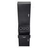 VEVOR Salon Organizer, Station Unit for Hair Professionals, Equipped with 3 Holders for Hair Dryers, Storage Spaces, and a Single Drawer, in Black