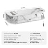 VEVOR Wall-Mounted Salon Station, Equipped with 5 Holders for Hair Dryers, Includes 2 Drawers (One with Lock), Ideal for SPA, Barber Shops, Home & Bathroom Use, in Elegant Marble White