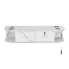 VEVOR Wall-Mounted Salon Station, Equipped with 5 Holders for Hair Dryers, Includes 2 Drawers (One with Lock), Ideal for SPA, Barber Shops, Home & Bathroom Use, in Elegant Marble White