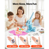 VEVOR Button Maker Machine 1"/1.25"/2.25"(25/32/58 mm) Pin Maker Blue, with 300pcs Button Parts, Circle Cutter and Magic Book, Ergonomic Handle, for DIY Badges, Pins, Fridge Magnets and Key Chains