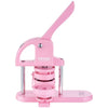 VEVOR 3-IN-1 Button Maker, 1/1.25/2.28 inch(25/32/58mm) Pin Maker, 300pcs Button Parts,Button Maker Machine with Panda Magic Book,  Ergonomic Arc Handle Punch Press Kit, For Children DIY Gifts, Pink
