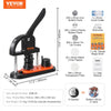 VEVOR Button Maker Machine, 0.98 inch/25mm Pin Maker with 500pcs Button Parts, Button Maker with Panda Magic Book, Ergonomic Arc Handle Punch Press Kit, For Children DIY Gifts and Christmas