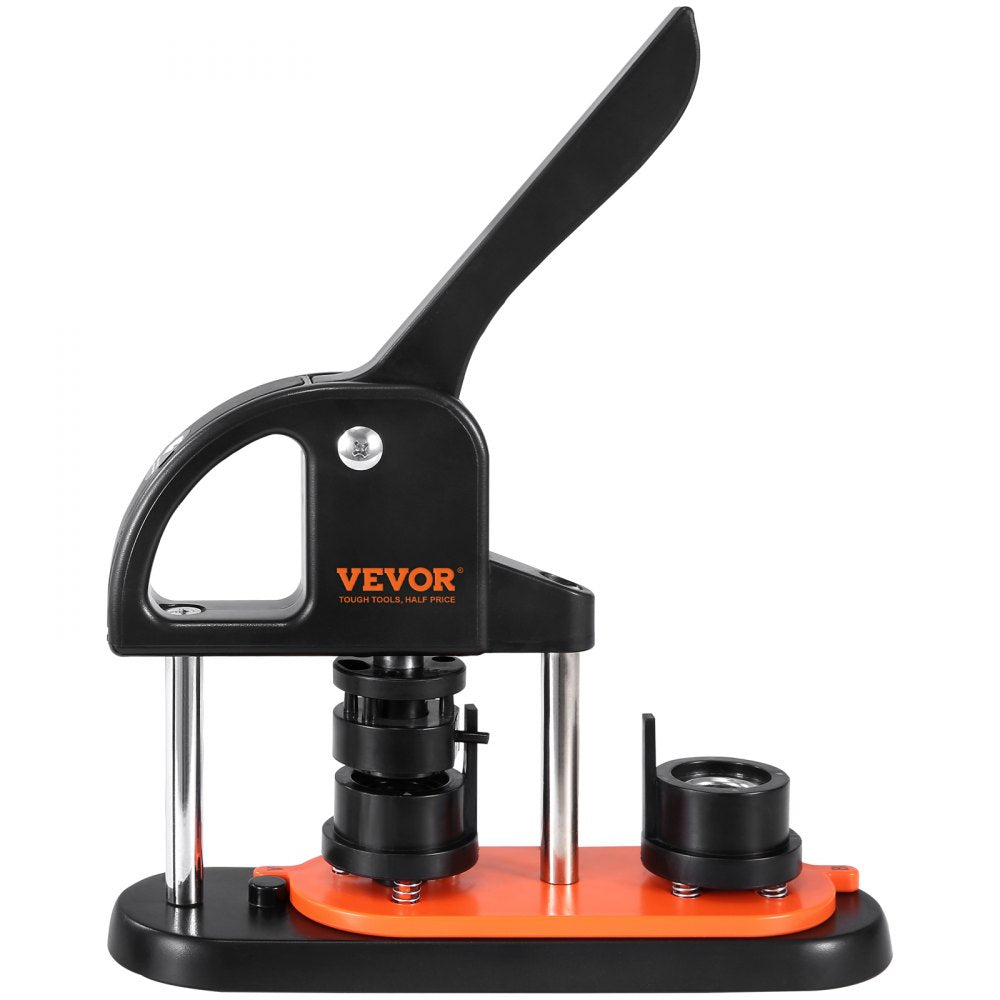 VEVOR Button Maker Machine, 0.98 inch/25mm Pin Maker with 500pcs Button Parts, Button Maker with Panda Magic Book, Ergonomic Arc Handle Punch Press Kit, For Children DIY Gifts and Christmas