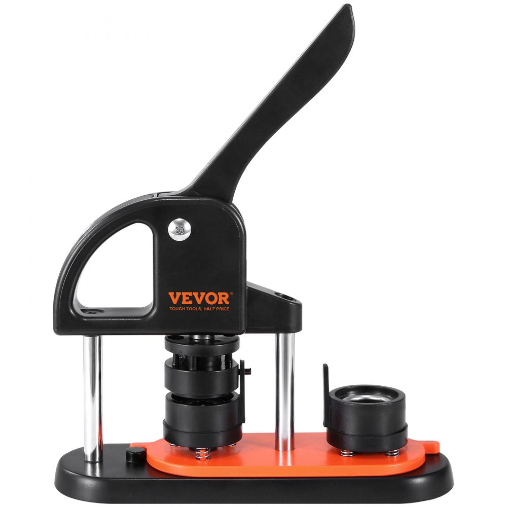 VEVOR Button Maker, 1.25 inch/32mm Pin Maker with 500pcs Button Parts, Ergonomic Arc Handle Punch Press Kit, Button Maker Machine with Panda Magic Book, For Children DIY Gifts and Christmas