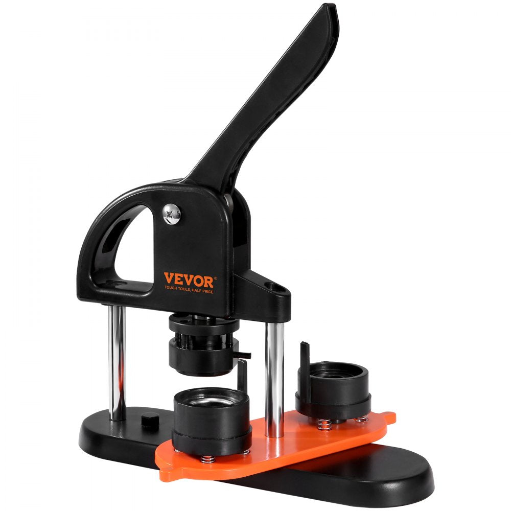 VEVOR Button Maker, 1.25 inch/32mm Pin Maker with 500pcs Button Parts, Ergonomic Arc Handle Punch Press Kit, Button Maker Machine with Panda Magic Book, For Children DIY Gifts and Christmas