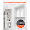 VEVOR Shower Niche, 16 x 28 x 4 inch Recessed Wall Niche with Movable Divider Shelf, Modern Soap & Shampoo Storage Organizer, Square Corners, Sealed Waterproof Design, Black for Bathroom Shower