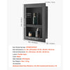 VEVOR Shower Niche, 16 x 20 x 4 inch Recessed Wall Niche with Movable Divider Shelf, Modern Soap & Shampoo Storage Organizer, Square Corners, Sealed Waterproof Design, Black for Bathroom Shower