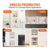 VEVOR Shower Niche Ready for Tile 16" x 16" & 16" x 20", Triple Shelf Organizer, Square Corners Wall-inserted Niche Recessed, Sealed Protection Modern Soap Storage Niche for Shower Bathroom, Black