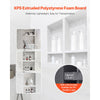 VEVOR Shower Niche, 16 x 32 inch + 16 x 32 inch Recessed Wall Niche with Movable Shelf, 4 inch Thick Modern Soap&Shampoo Storage Organizer,Square Corners,Sealed Waterproof,Black for Bathroom Shower
