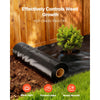 VEVOR Plastic Sheeting Heavy Duty 10' x 100', 6 Mil Thick Plastic Sheeting Roll, Plastic Drop Cloth Painters Tarp, Polyethylene Covering for Crawl Space Vapor Barrier, Multi-Purpose, Black