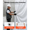 VEVOR 12 Mil Plastic Sheeting 10' x 100' Heavy Duty Thick Polyethylene Roll, Plastic Drop Cloth Painters Tarp, Polyethylene Covering for Crawl Space Vapor Barrier, Weed Control, Garden, Black & White