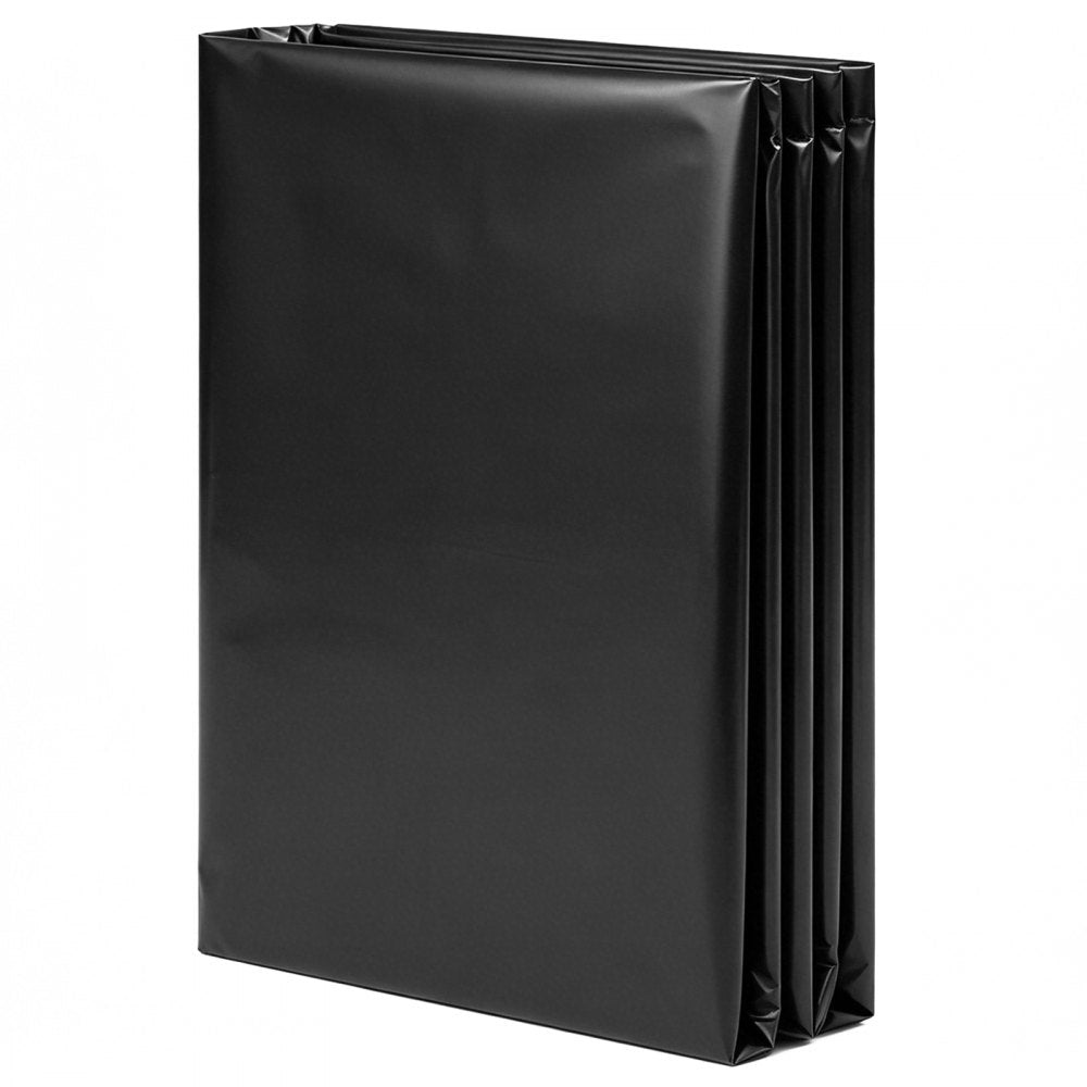 VEVOR 6 Mil Plastic Sheeting 10' x 25' Black Heavy Duty Polyethylene Roll, Thick Plastic Roll for Garden, Drop Cloth Painters Tarp, Polyethylene Covering for Crawl Space Vapor Barrier, Weed Control
