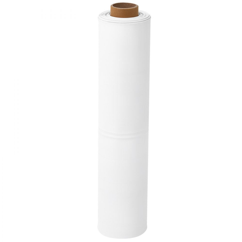 VEVOR 12 Mil Plastic Sheeting 10' x 50' Heavy Duty Thick Polyethylene Roll, Plastic Drop Cloth Painters Tarp, Polyethylene Covering for Crawl Space Vapor Barrier, Weed Control, Garden, Black & White