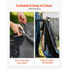 VEVOR 6 Mil Plastic Sheeting 20' x 100' Black Heavy Duty Polyethylene Roll, Thick Plastic Roll for Garden, Drop Cloth Painters Tarp, Polyethylene Covering for Crawl Space Vapor Barrier, Weed Control