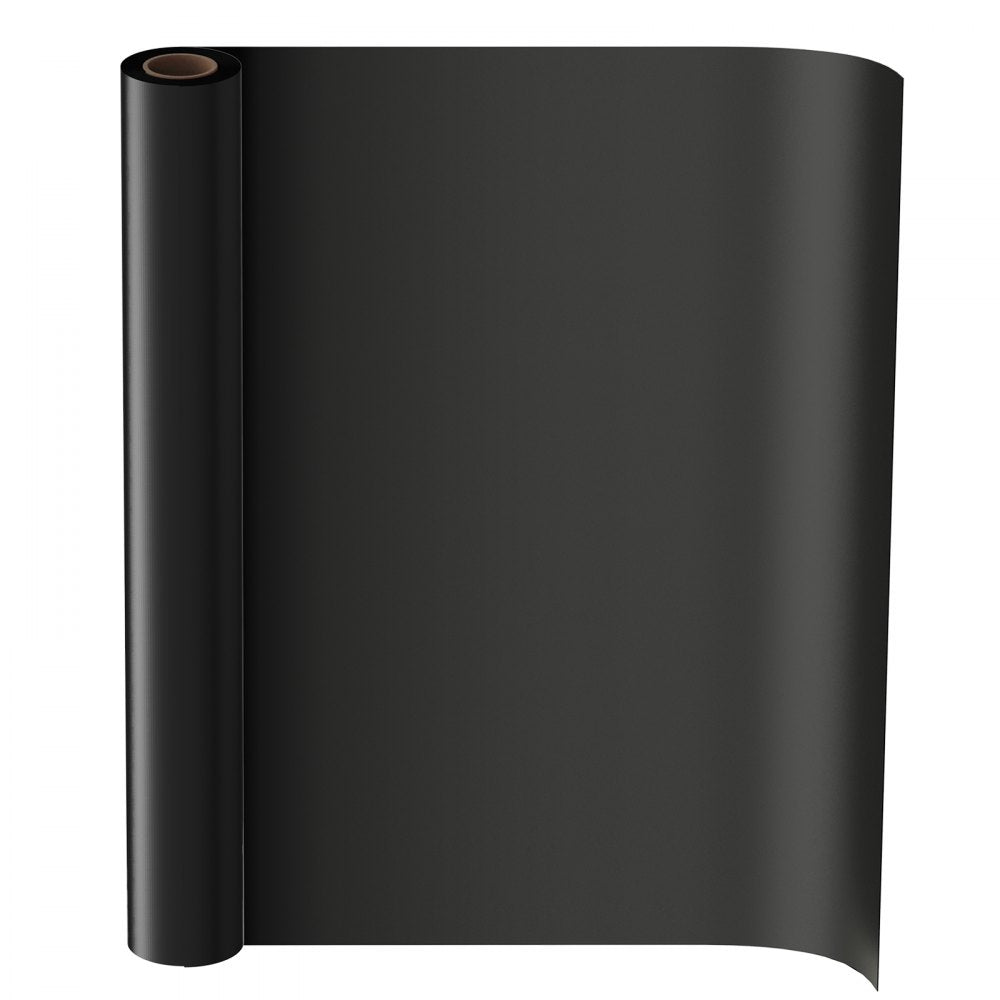 VEVOR 4 Mil Plastic Sheeting 6' x 100' Black Heavy Duty Polyethylene Roll, Thick Plastic Roll for Garden, Drop Cloth Painters Tarp, Polyethylene Covering for Crawl Space Vapor Barrier, Weed Control