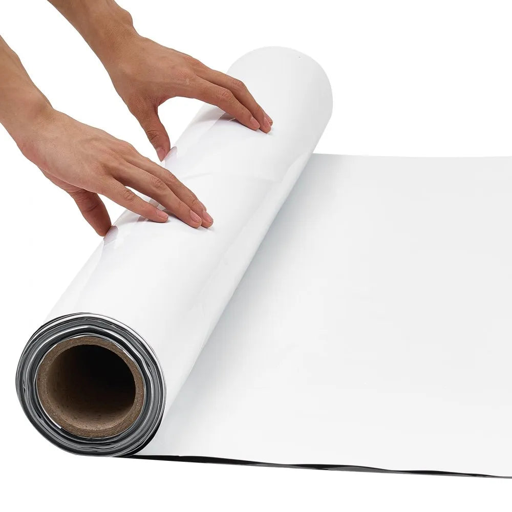 VEVOR 10 Mil Plastic Sheeting 6' x 50' Heavy Duty Thick Polyethylene Roll, Plastic Drop Cloth Painters Tarp, Polyethylene Covering for Crawl Space Vapor Barrier, Weed Control, Garden, Black & White