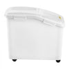 VEVOR Rice Storage Container, 11.4Gallon/50L Capacity Large Dog Food Dispenser Bin, Kitchen Ingredient Grain Cereal Flour Bin, Pet food Containers with Wheels, Scoop, Scale Line, Airtight Lid, 1 Pack