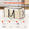 VEVOR 90L Large Storage Bags, 6 Pack Clothes Storage Bins, Foldable Closet Organizers Containers with Reinforced Handle, Plastic Storage Bags for Clothing, Blanket, Comforter, Bed Sheet, and Pillow