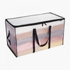 VEVOR 90L Large Storage Bags, 6 Pack Clothes Storage Bins, Foldable Closet Organizers Containers with Reinforced Handle, Plastic Storage Bags for Clothing, Blanket, Comforter, Bed Sheet, and Pillow