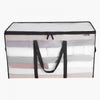 VEVOR 90L Large Storage Bags, 6 Pack Clothes Storage Bins, Foldable Closet Organizers Containers with Reinforced Handle, Plastic Storage Bags for Clothing, Blanket, Comforter, Bed Sheet, and Pillow