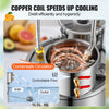 VEVOR Alcohol Still, 3 Gal / 11.4 L Stainless Steel Water Alcohol Distiller with Copper Coil for Fast Cooling, Dual Condenser Distiller Kit with Secondary Distillation, for Wine Whisky Brandy, Silver