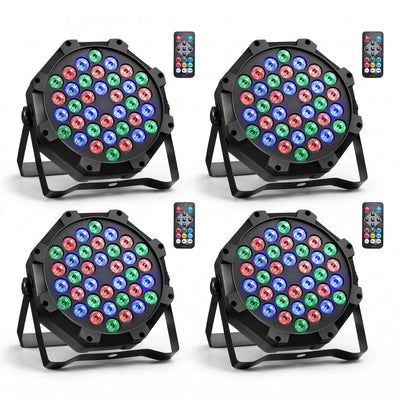Vevor LED Par Lights 4-Pack RGB Stage Lighting New