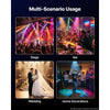 VEVOR LED Par Lights, 8 Pack 36 LED RGB Stage Lights Uplight Stage Lighting, for DJ, Event, Music Party, Wedding, Bar, Church, Remote & DMX Control, Sound Activated, 6 Lighting Effects, Carry Handle