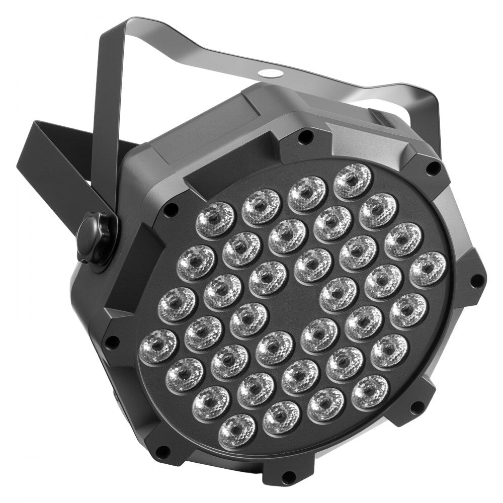VEVOR LED Par Lights, 8 Pack 36 LED RGB Stage Lights Uplight Stage Lighting, for DJ, Event, Music Party, Wedding, Bar, Church, Remote & DMX Control, Sound Activated, 6 Lighting Effects, Carry Handle