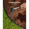 VEVOR Landscape Edging, 100 ft x 1.5 in Plastic Garden Border Edging with 120 Spikes, No Dig, Flexible Lawn Edgings Roll, UV-Resistant Mini Fence Borders Pathway Edgings for Flower Beds Yard Paver