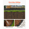 VEVOR Landscape Edging, 66 ft x 4 in Plastic Garden Border Edging with 60 Spikes & 2 Ground Stakes, No Dig, Flexible Lawn Edgings Roll, UV-Resistant Mini Fence Borders for Flower Beds Yard Paver
