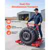 VEVOR Hydraulic Wheel Dolly, 1500LBS Heavy Duty Steel Dual-Wheel Tire Dolly, with Security Locking Chain, Fits 23.6 - 60 in Large Tires for Tractors, Construction Machinery & Agricultural Equipment