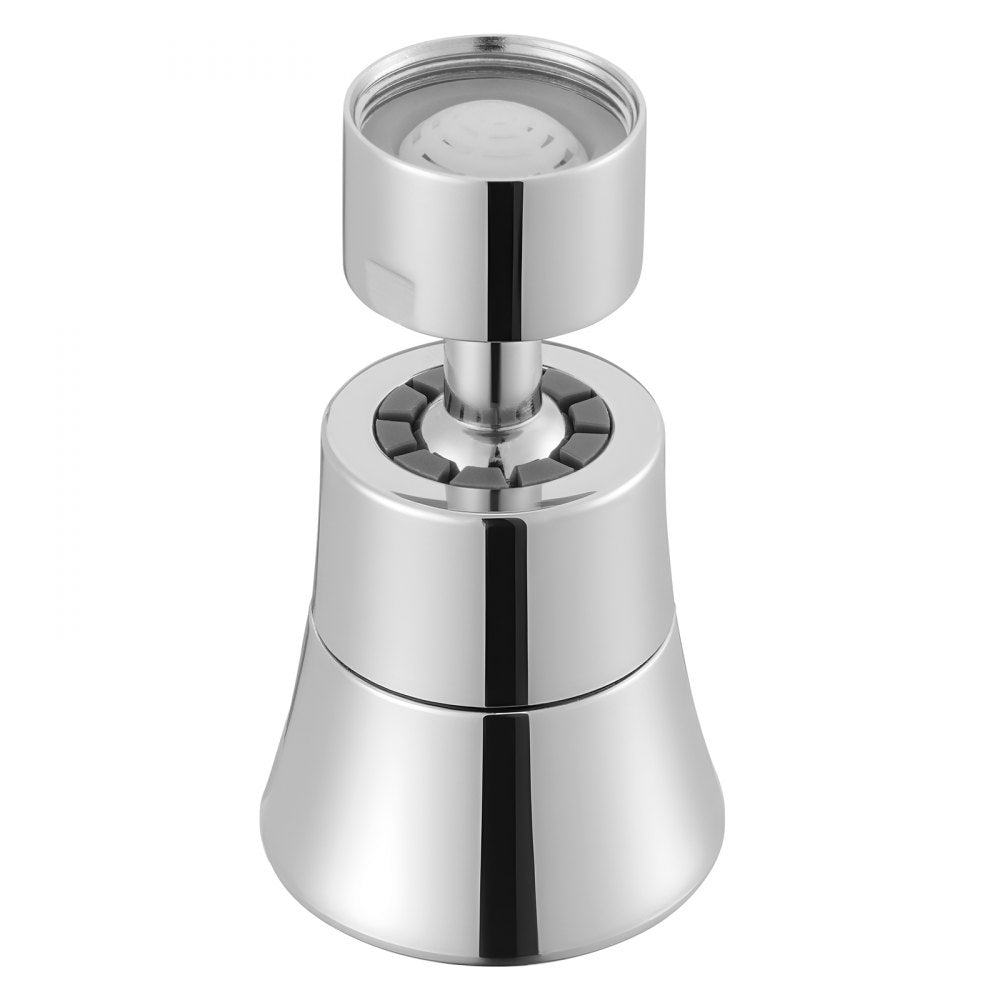VEVOR Faucet Aerator, 360° Swivel Kitchen Sink Aerator, 5-Function 5-Flow Sink Sprayer Attachment, Bathroom Faucet Extender Head Replacement for 15/16 inch Female Thread with Adapter & 55/64 inch Male